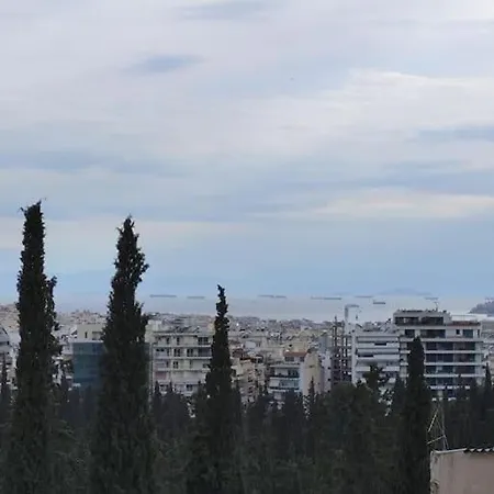 Sunset Sea View Pangrati Flat Apartment Athens Exterior photo